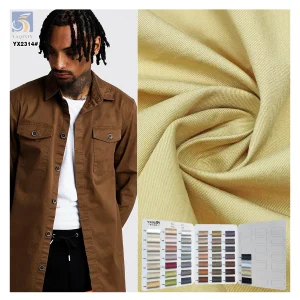 A2314 Wholesale 160gsm Twill 50% Cotton 50% Polyester Modal Fabric China for Garments Jacket Dress