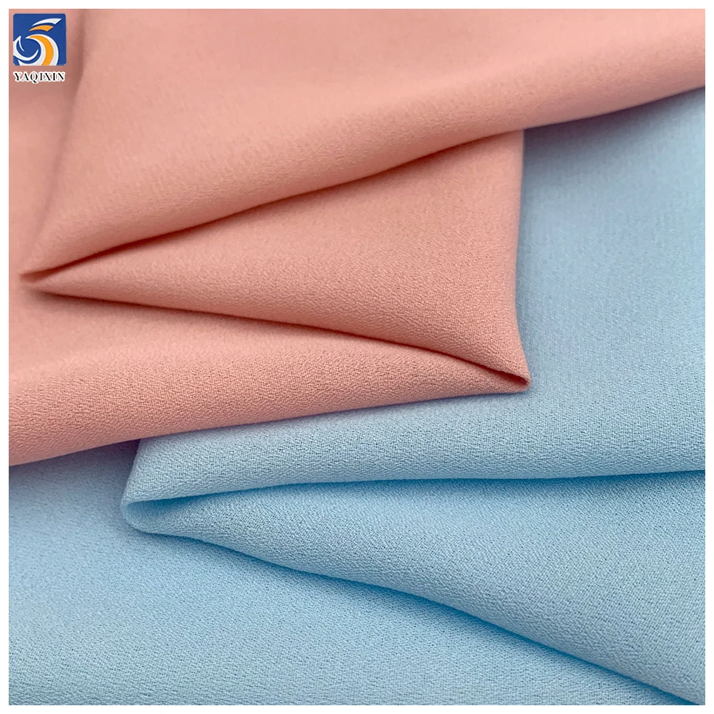 YX2132 New 120gsm Polyester Bubble Chiffon Korean Moss Crepe Fabric Hijab Dress Dubai Chiffon Fabric - 图片 3