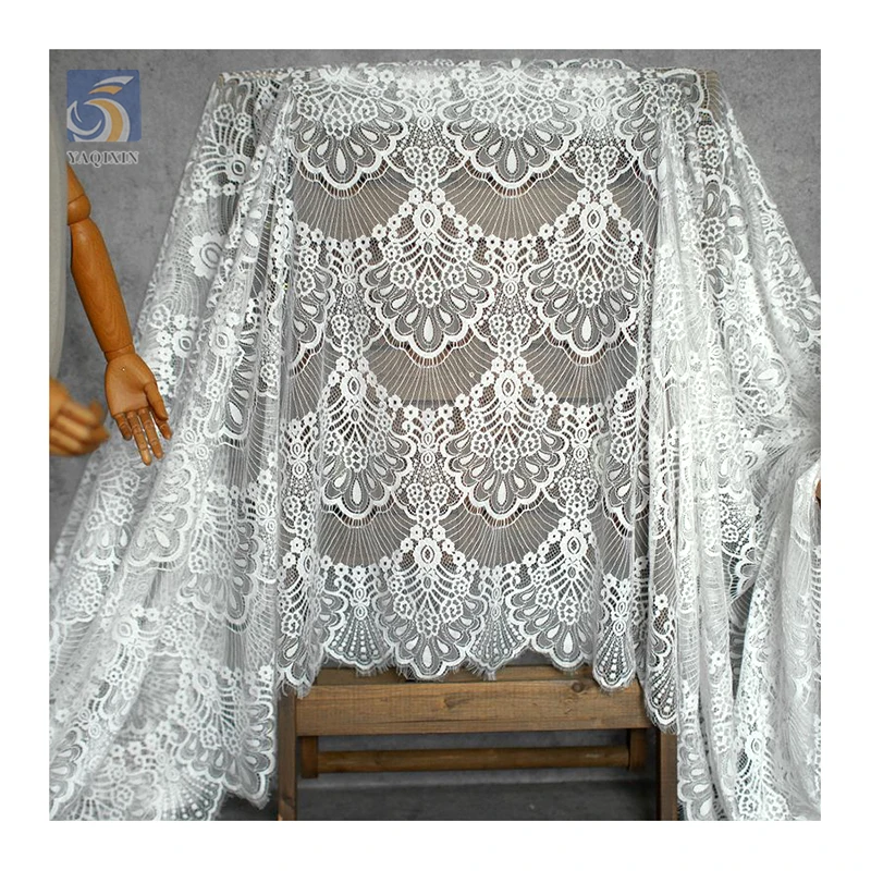 China Novel Design Knit Eyelash Lace Fabrics for Curtains Tablecloths Clothing Home Textiles 1.5M*2M - 图片 5