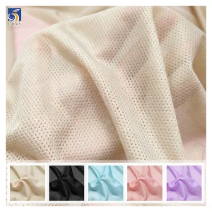 YDM006 Wholesale 50D Polyester Warp Knitting Breathable Sports Mesh Fabric for Summer Clothing Sportswear Fabric