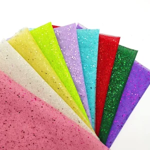 Wholesale 100% Polyester Diamond Mesh Fabric Hard Tulle Sparkly Sequin Fabric