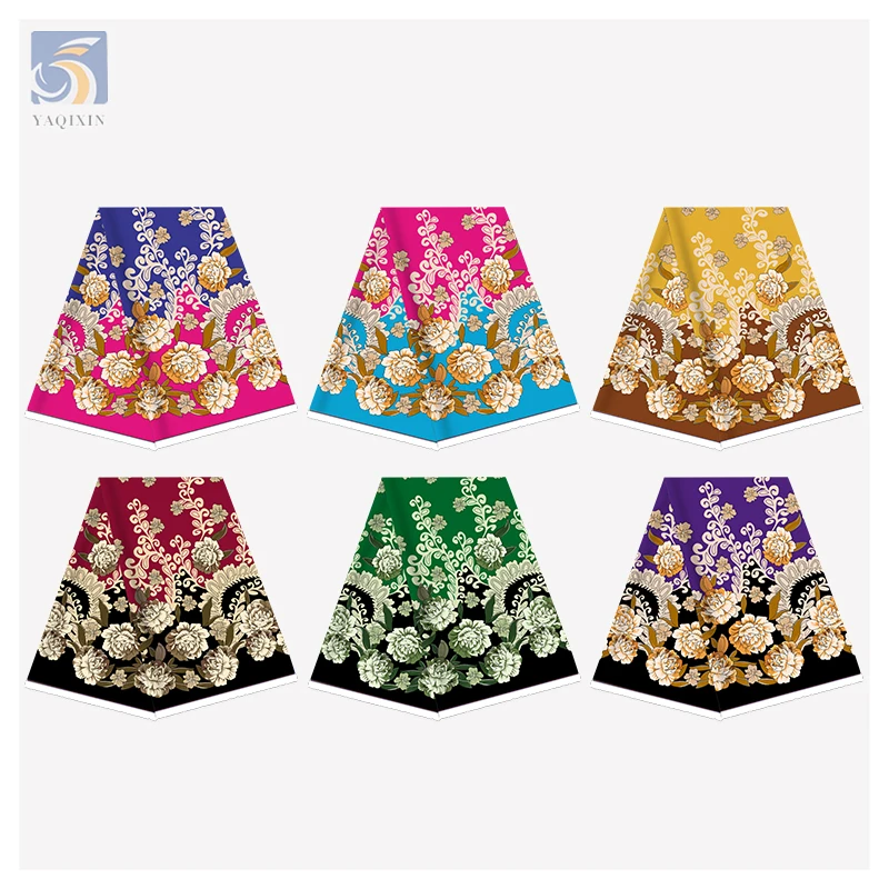 2025 Trending Floral Pacific Island Design Fabric Dress Poly Printed for Woman Polynesian Design Fabrics - 图片 3