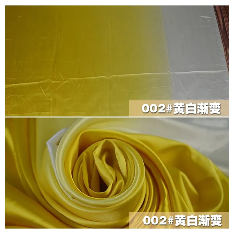 2025 New Design Digital Printed Gradient Ombre Satin Fabric Polyester Imitation Silk Material Satin Fabric Gold Supplier - 图片 4