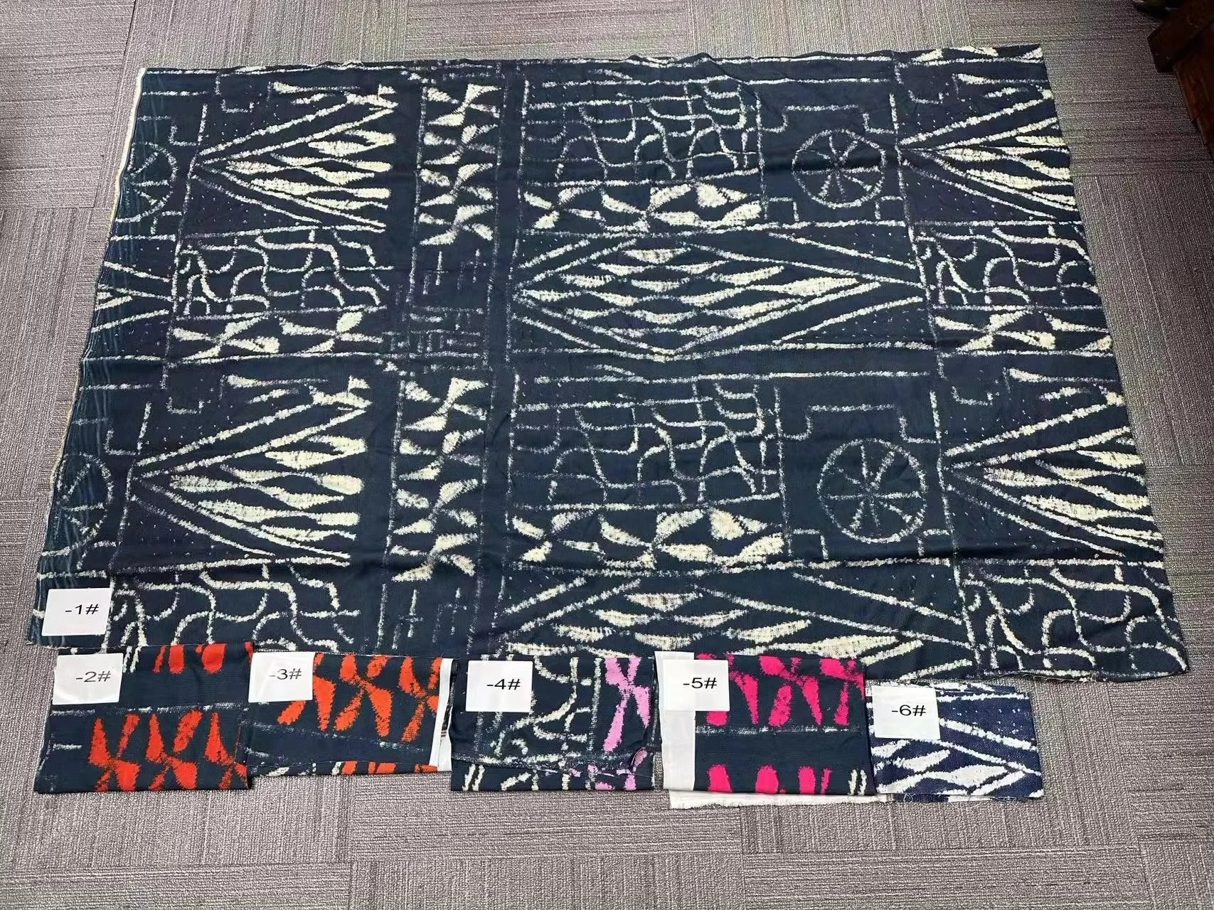 Totem Symbol Pattern Double Sided African Printed Twill Polyester Fabric Cameroon Traditional Tribal Print Fabric - 图片 6