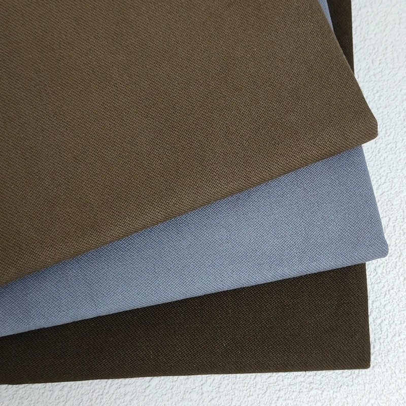 A2269 Good Quality 280gsm Extra Thick Woven Double Twill 100% Cotton Fabric Washed Cotton Fabric - 图片 6