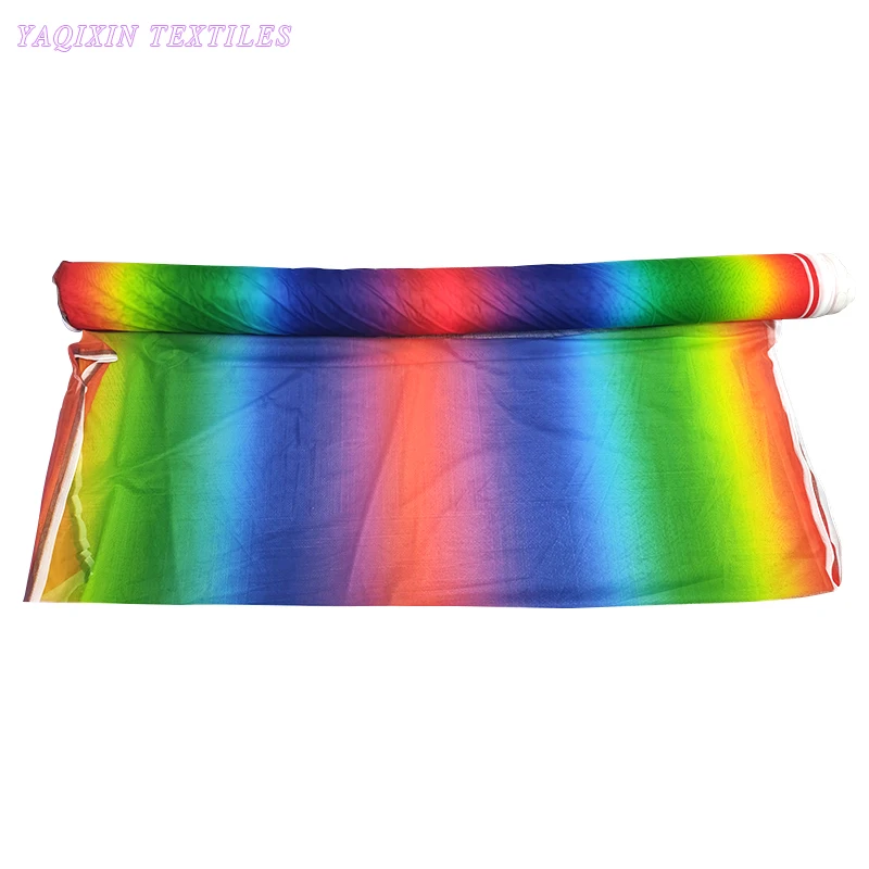 Children's Mesh Fabric Print Quality Fabric Blue Yellow and Red Colours rainbow Tulle Fabric - 图片 5