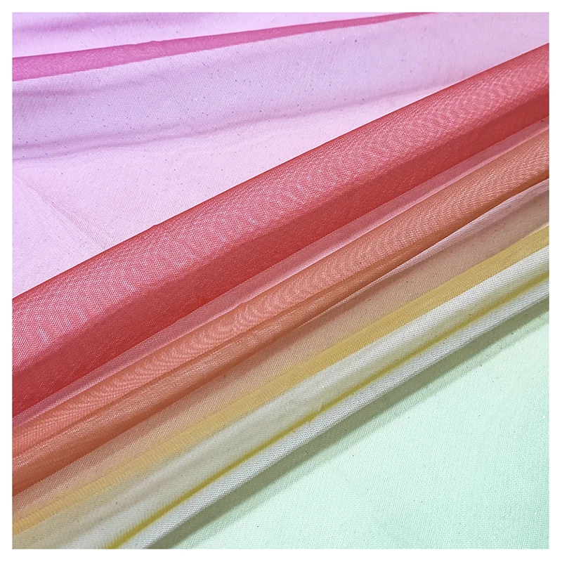 S31 Wholesale Soft and Durable Multi-color Stretch Mesh Digital Printing Fabric Dress Fabric - 图片 6