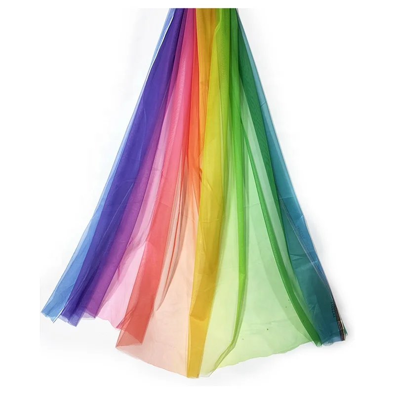 S31 Wholesale Soft and Durable Multi-color Stretch Mesh Digital Printing Fabric Dress Fabric - 图片 3
