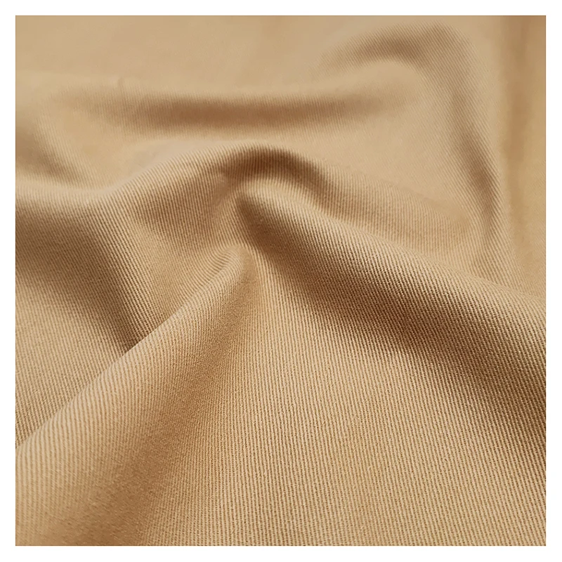 A2188 270gsm Khaki Chino 100%Cotton Twill Fabric Man Jacket Shirt Cotton Bengaline Fabric for Clothing Textile - 图片 3