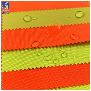 YX1441-1 EN20471 230gsm Hi Vis Fluorescent Fabric 50/50 Poly Cotton Twill Waterproof Fabric for Safety Vest Jacket Workwear