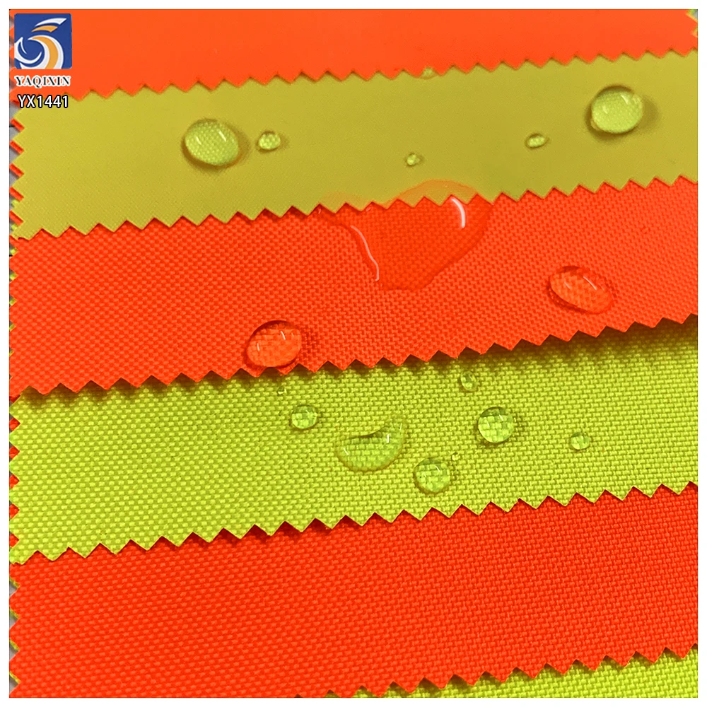 YX1441-1 EN20471 230gsm Hi Vis Fluorescent Fabric 50/50 Poly Cotton Twill Waterproof Fabric for Safety Vest Jacket Workwear