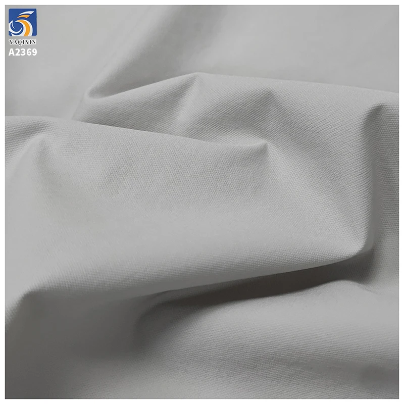 A2369 Combed T800 97% Cotton 3% Spandex Woven Stretch Twill Fabric for Ready-Made Garments Silk Composite Silk Stretch Shirts - 图片 6