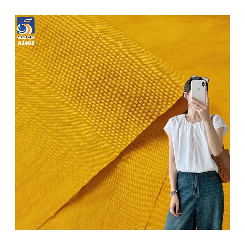 A2409 120gsm Plain Weave 70% Nylon 30% Cotton Poplin Fabric for Dress Breathable Anti-Wrinkle Poplin Cotton Fabrics