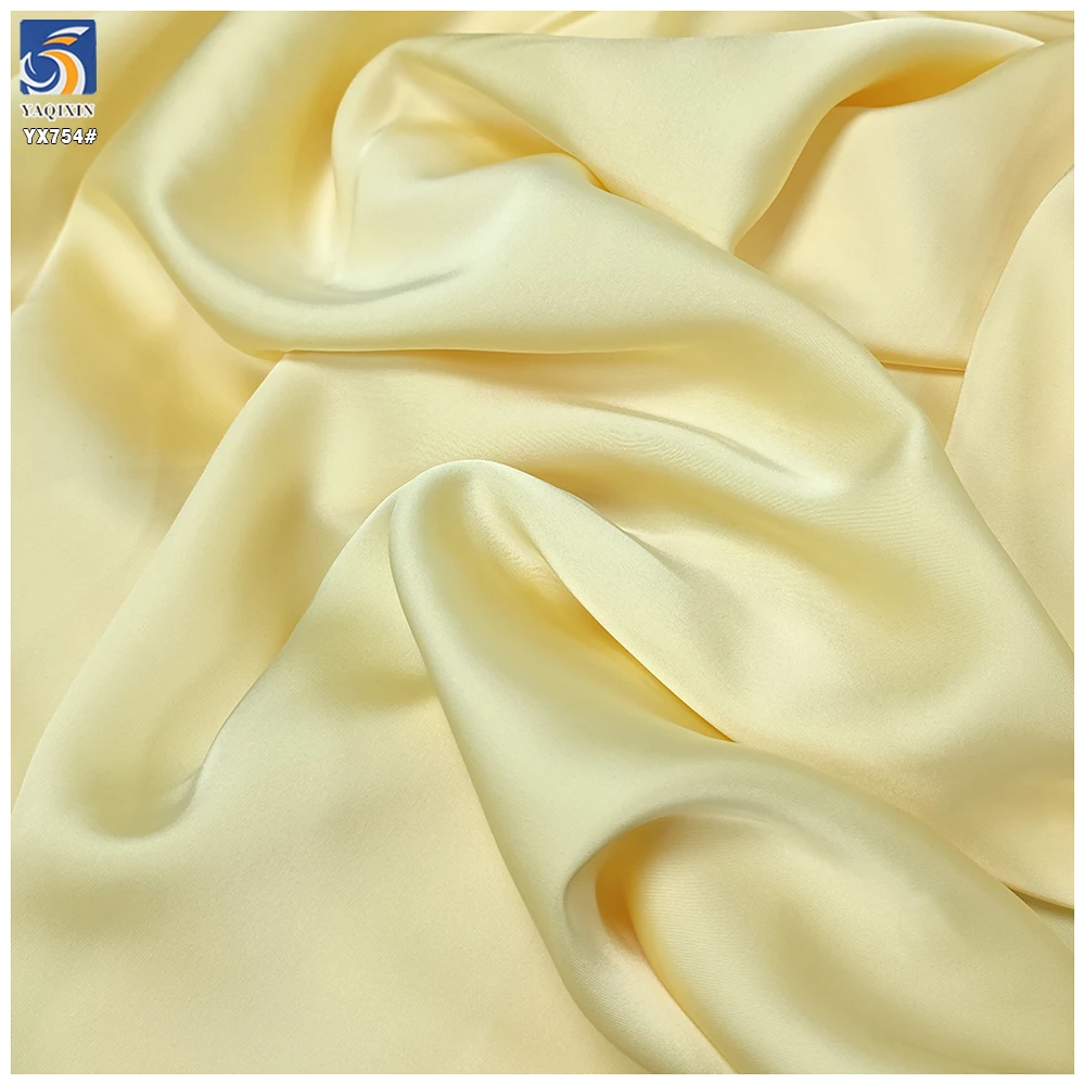 YX754 2025 Spring New Fabrics 180gsm Soft and Silky 100 Polyester Double-Faced Satin Satin Fabric for Woman Dresses - 图片 6