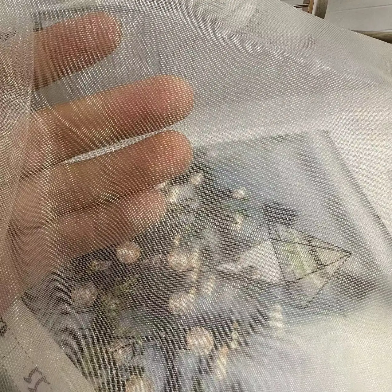 60D Nylon Twill Mesh Hard Netting OEKO-TEX Certified Reinforced Net for Veils & Couture Bulk Stock with Custom Dyeing - 图片 4
