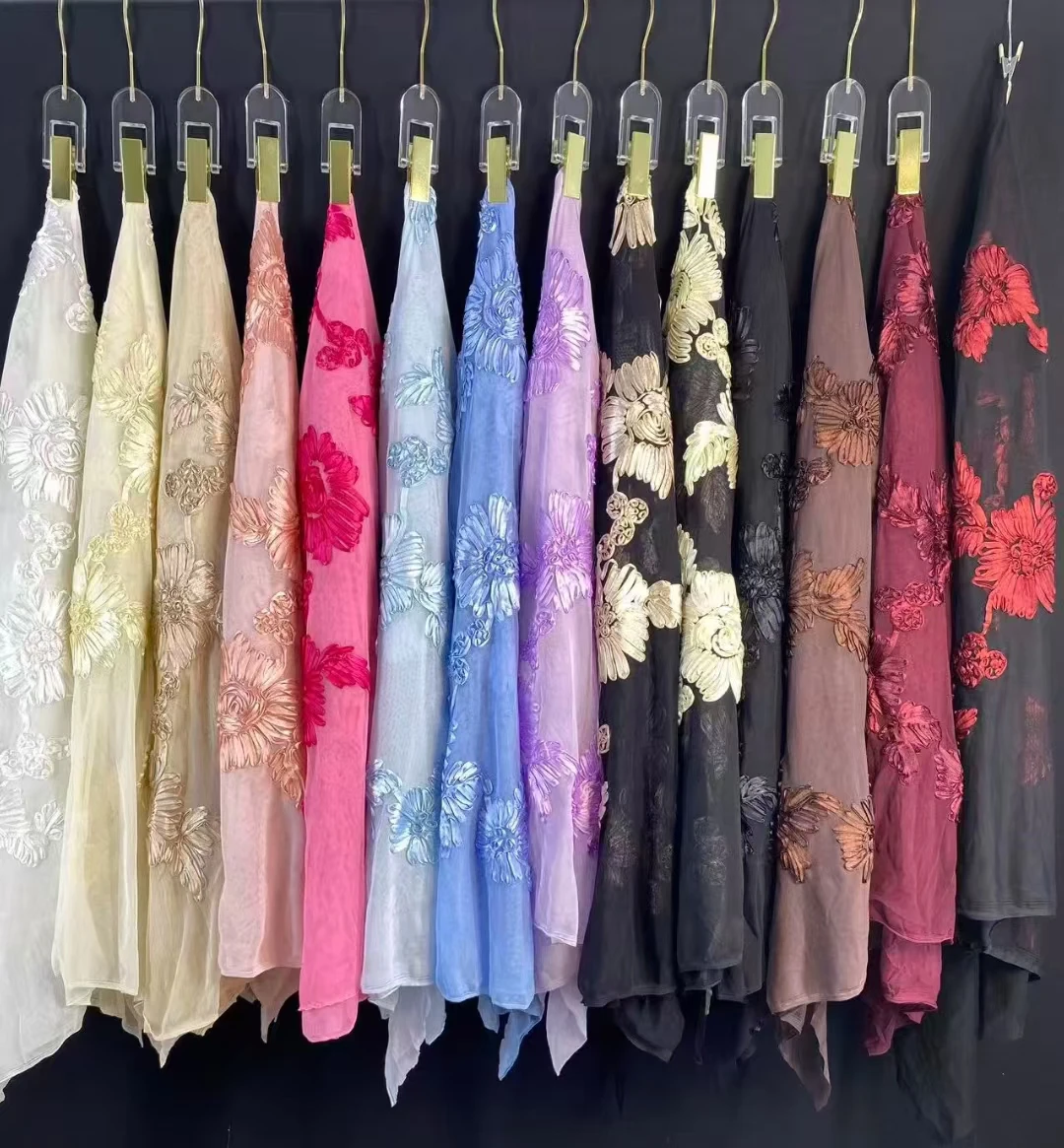 YX536-1 2026 Hot Sale New Trend 3D Stereo Flower Embroidery for Women's Tops and Dresses - 图片 6