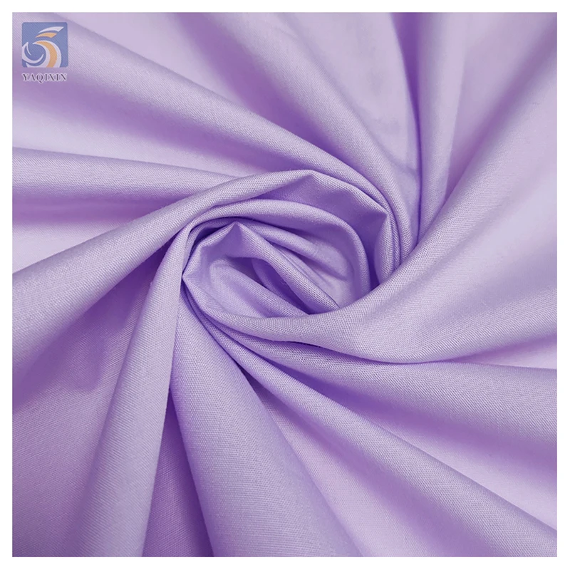 TR 110gsm Market Textile Supplier Cheap Plain Soft Poplin 80% Polyester 20% Cotton Fabric for Vietnam Clothing - 图片 4