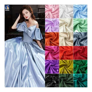 YX60-1 High Quality Liquid Mikado Fabric Polyester Woven for Bridal Gown & Evening Dress