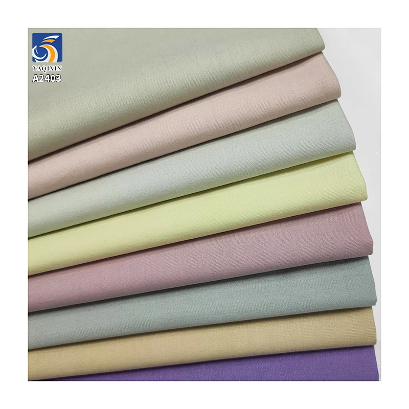 A2403 Hot Sale 170gsm Sand-Washed 40% Lyocell 60% Cotton Fabric Summer Cotton Poplin Shirt Dress Cotton Fabrics - 图片 3