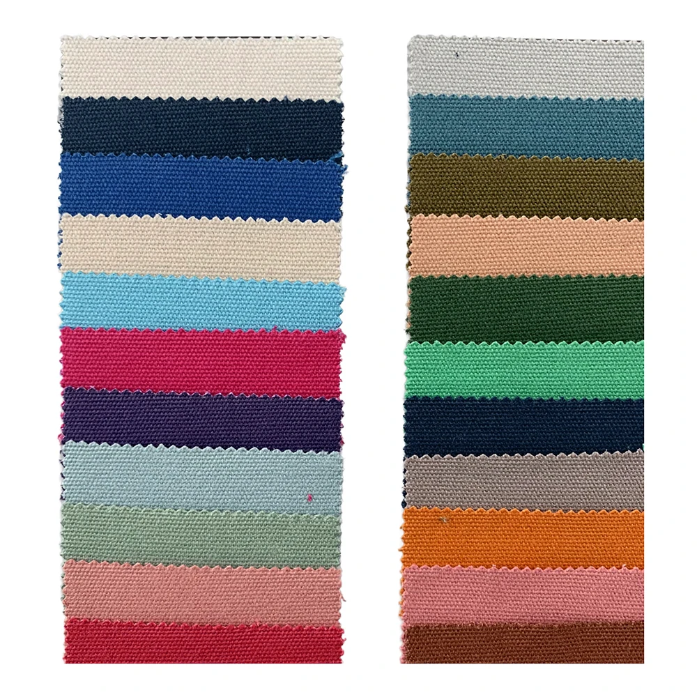 A2350 10*10S 330gsm 11.5 oz High Quality Canvas Cotton Fabric for Jacket Pants Canvas 100% Cotton Plain Weave Dress Fabric
