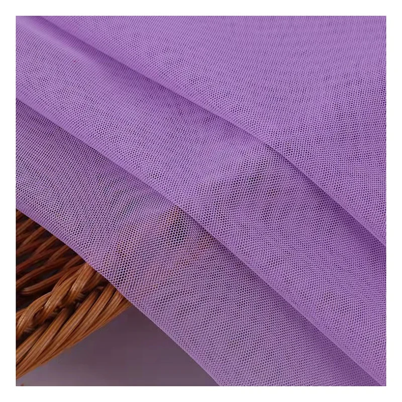 YS-008 100%Polyester 50A Soft Silk Tulle Mesh Fabric Wedding Mosquito Net Fabric(High Density) - 图片 6