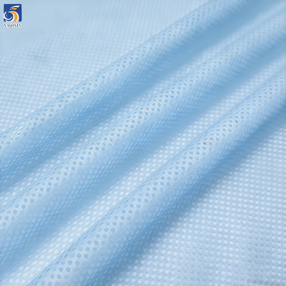 YDM004 High Quality 75D 100%Polyester Knit Mesh Fabric Basketball Sports Mesh Vest Fabric - 图片 4