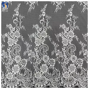 YX715 Premium Quality Eyelash Lace Fabric for Elegant Dresses and Lingerie