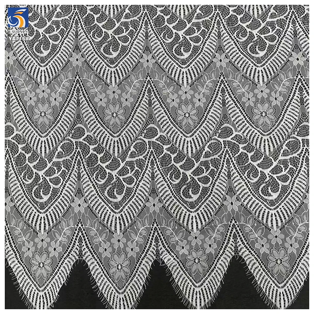 YX716 High-Quality 150CM*300CM Handmade Lace Eyelashes Fabric - Natural Look, Lightweight,Soft, Comfortable - 图片 4