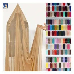 YX442-4 Customized Multi-color Spandex Elastic Tulle Fabric 4-Way Stretch Power Net Mesh for Sportswear and Lingerie Clothing