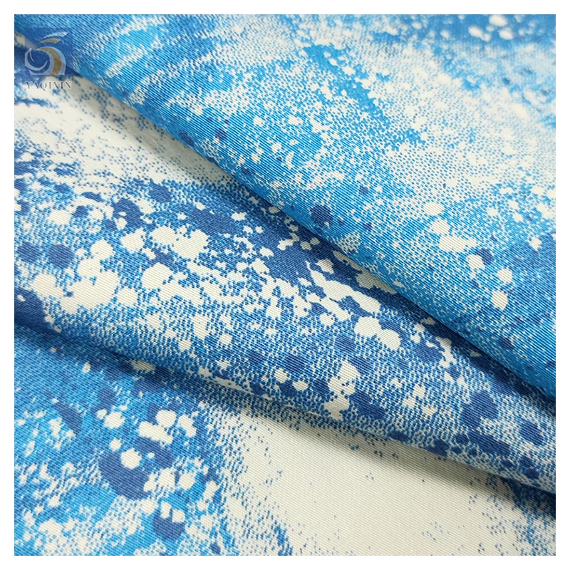 Zhongda Factory High Quality Blue Camouflage Fabric Cotton Polyester Twill Fabric for Pants Jacket - 图片 3