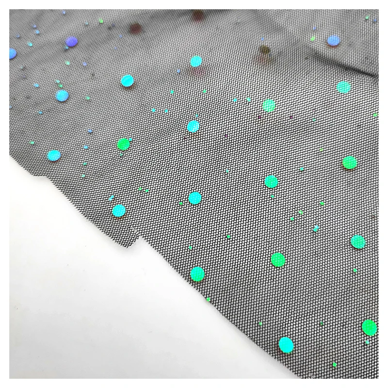 Guangzhou Supplier Free Sample Sparkle Sequins Tulle Textile Children's Skirt Fashion Fabric - 图片 4