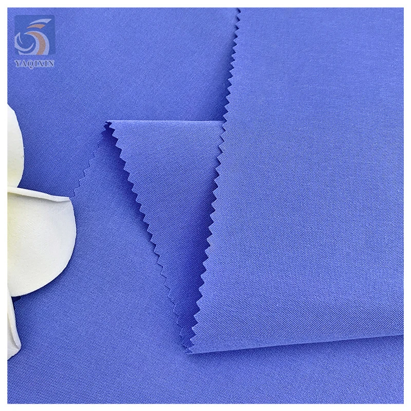 YX107# Wholesale Solid 100%Polyester Fabric Clothing 150gsm T400 Cool Silk Cotton Jacket Coat Pant Lining Fabric for Girls - 图片 3