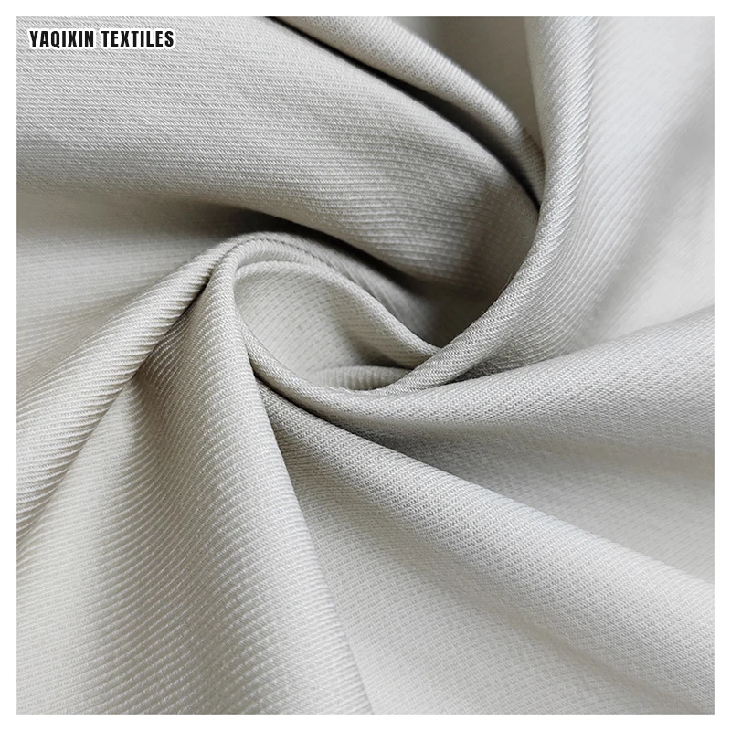 A2266 New Material 53%Cotton 45%Nylon 2%Spandex Double Line Twill Stretch Fabric 250gsm Super Soft Stretch Pants Fabric - 图片 5