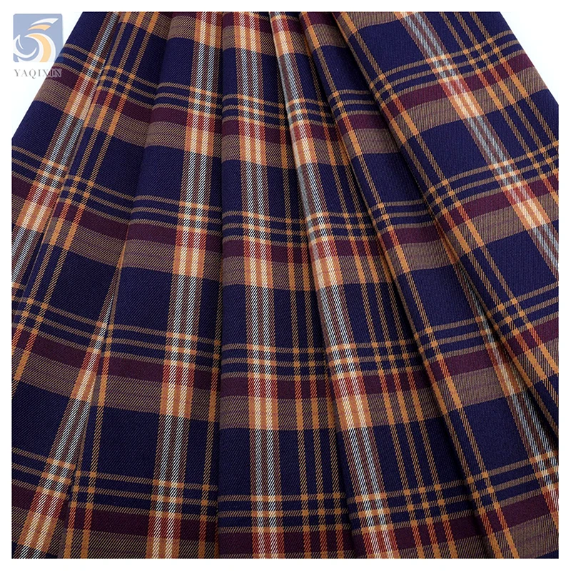 Wholesale Stretch Polyester Checked Fabric for School Uniform Japanese London Design Short Skirt Yarn-Dyed Fabric - 图片 4