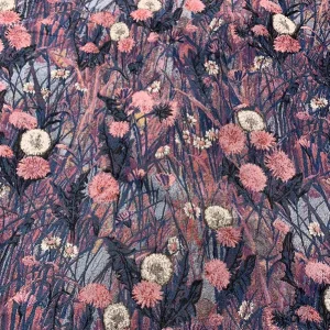 YX813 Custom Home Textiles Clothing Yarn Dyed Jacquard Fabric European Art Florals Colorful Yarn-Dyed Jacquard Fabric - 100%...