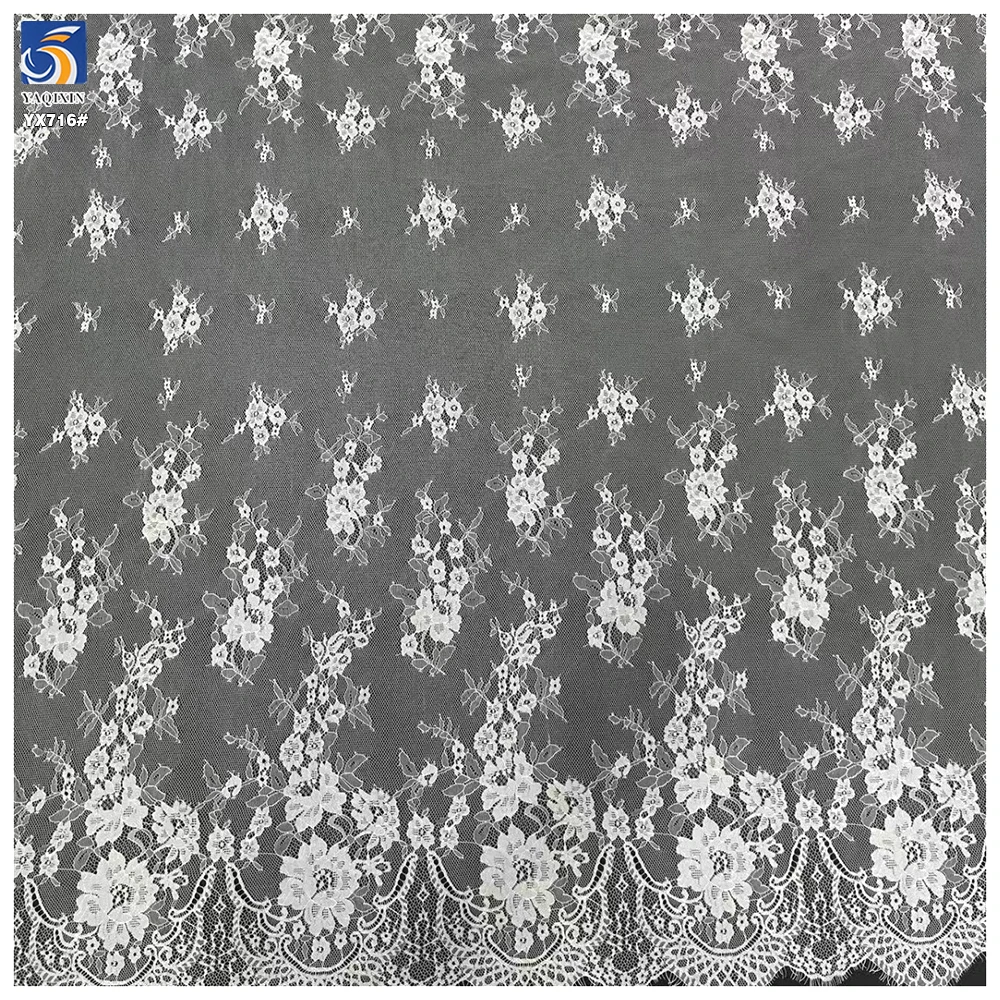 YX716 High-Quality 150CM*300CM Handmade Lace Eyelashes Fabric - Natural Look, Lightweight,Soft, Comfortable - 图片 3