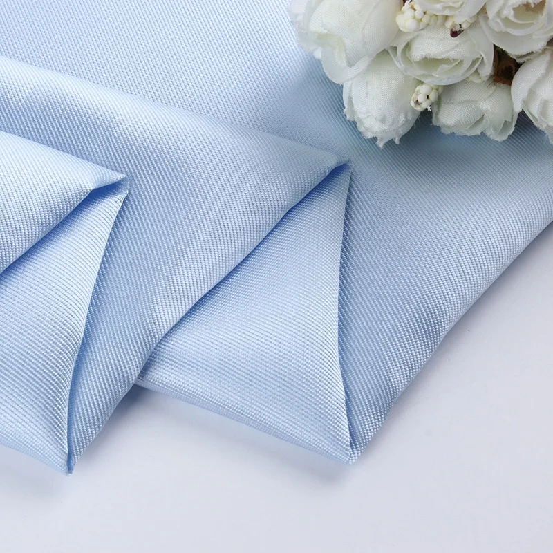 Gacent Free Sample 100% Polyester Woven Fabric Soft Satin ELLEN Mikado Fabric Material Casual Wear Sleepwear Woman's - 图片 4