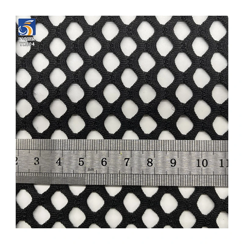 YX804 Summer 2026 Black 100% Nylon Mesh Beach Sun Protection Cardigan Sexy Hollow Mesh Net Fabric for Woman Sexy - 图片 3