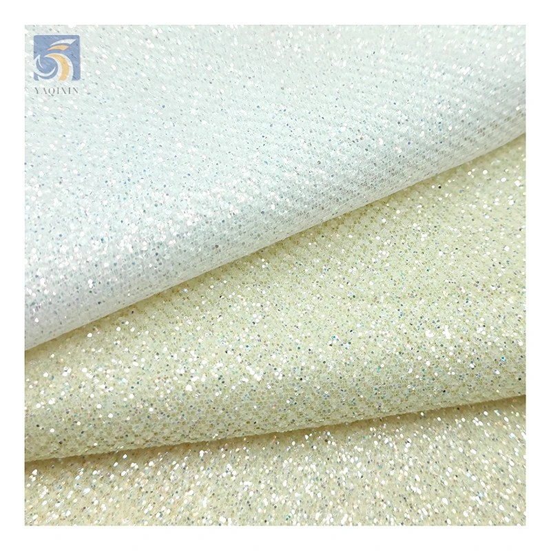 High-End Polyester Flash Silver Shiny Glitter Tulle Net Fabric Sparkle Mesh Wedding Dress Bridal Fabric Price Sales by Yards - 图片 3