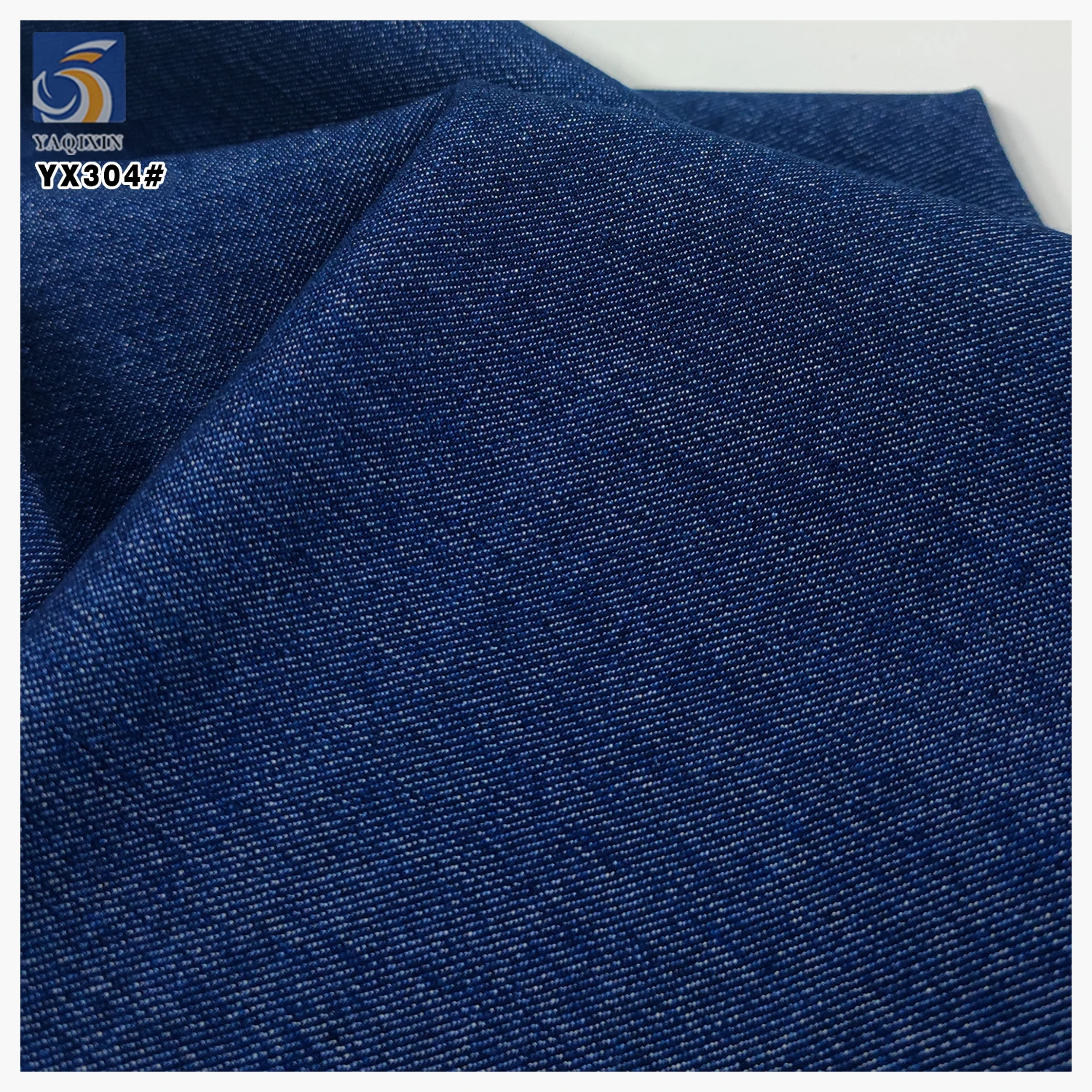 YX304 Latest 150cm Double Strand Anti-Wrinkle Soft Feel 16oz Cotton Stretch Denim Fabric - 图片 6