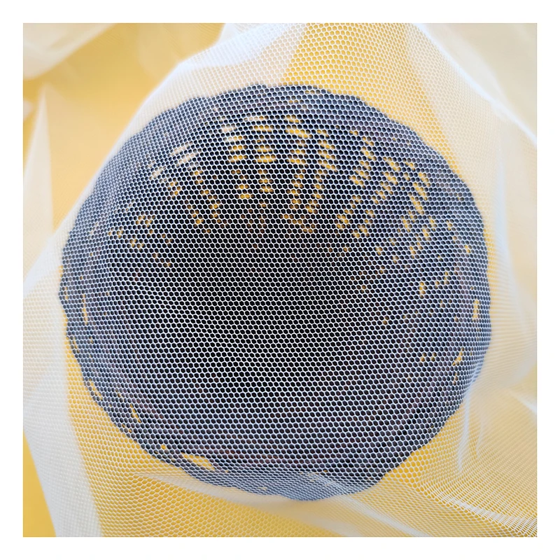 Firm Stiff Feel Tulle 40A 100% Polyester Mesh Fabric for Wedding Dress - 图片 3