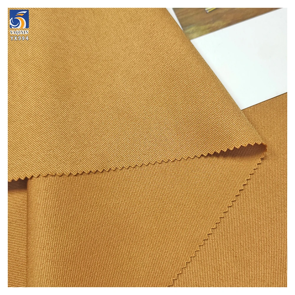 YX994 210g/m² Seoul Twill Fabric 97 Polyester 3 Spandex Stretch Double-Faced Twill Pants Fabric Soft Chiffon Pant Fabrics - 图片 4