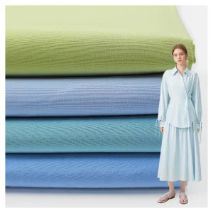 A2196 115gsm 50% Polyester 50% Cotton Fabric Super Soft and Comfortable Woven Cotton Fabric for Women's Shirt
