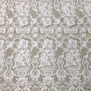YX932 DIY Light Customization Pattern Water Soluble Lace Fabric Hollow Polyester Embroidery Milk Silk Lace Fabric - 100%...