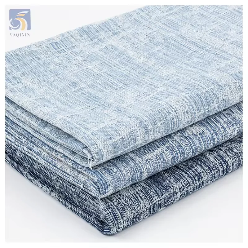 YX2423-1 High Quality China Woven Cotton/Polyester Jacquard Jeans Textile Fabrics Roll - 图片 5