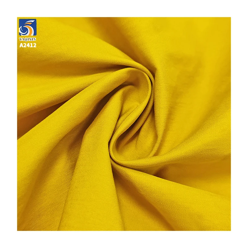 A2412 High Quality 32S Thickened 170gsm 63% Cotton 37% Nylon Poplin Fabric Plain Shirt Jacket Pants Cotton Poplin Fabric - 图片 4