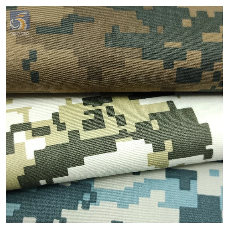 Custom Outdoor Uniform Desert Digital Pattern Camouflage Fabric Stretch Polyester Cotton Twill Camouflage Fabric - 图片 2