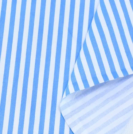 Yaqixin Factory Wholesale 5MM Geometric Stripe Cotton Twill Fabric Single Layer Printing Polo Shirt Men's Fabric - 图片 3
