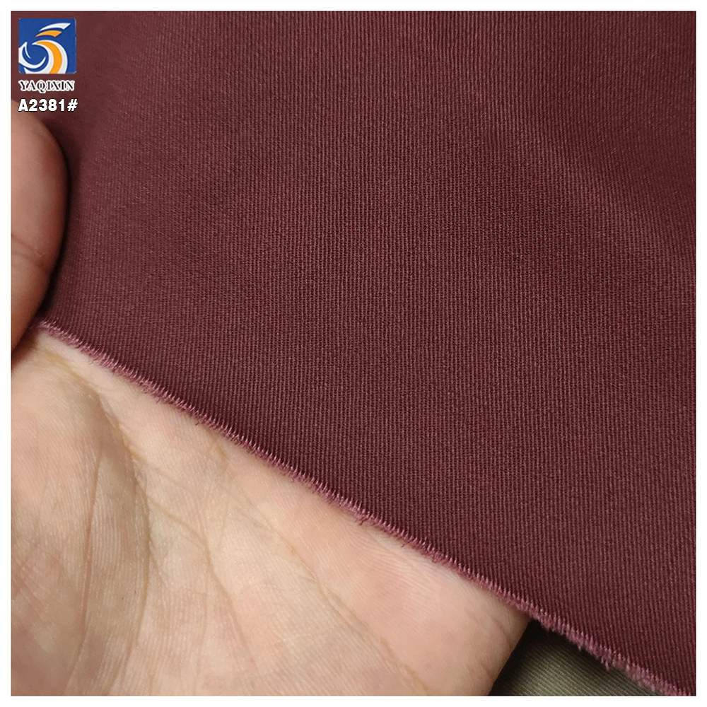 A2381 High Quality 190gsm Washed Ultra-Soft Plain Twill Cotton Fabric for Woman's Shirt Woven 100% Cotton Twill Fabric - 图片 3