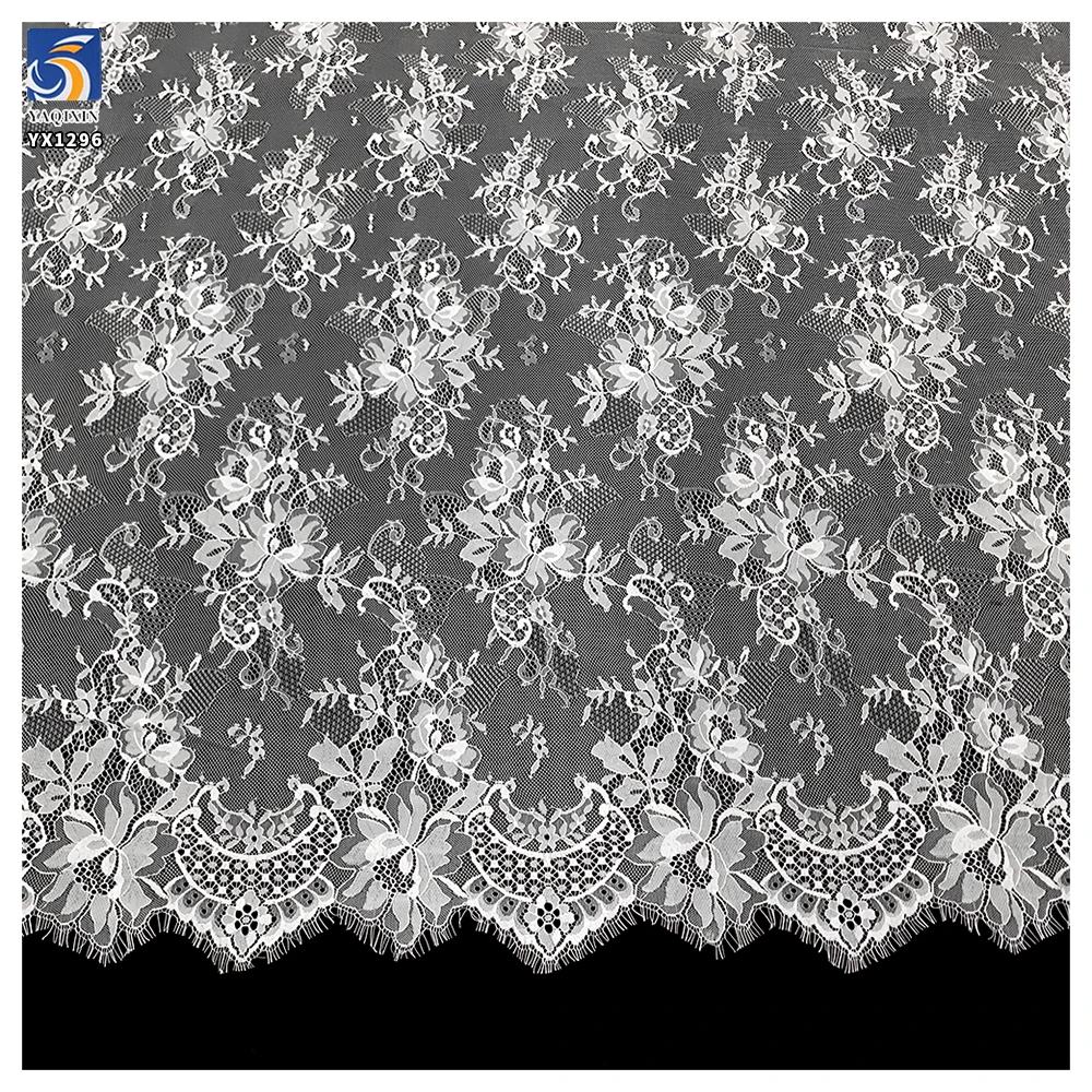 YX1296 Supplier China Embroidery Lingerie French Lace Fabric for 1 Piece Eyelash Clothing Textiles Lace Fabric Fashionable - 图片 5